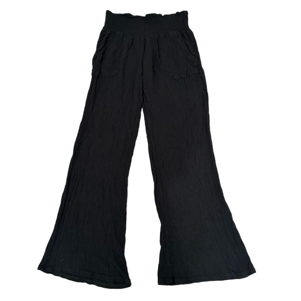 Three Dots Black Casual Flare Pants Women's Size Medium
